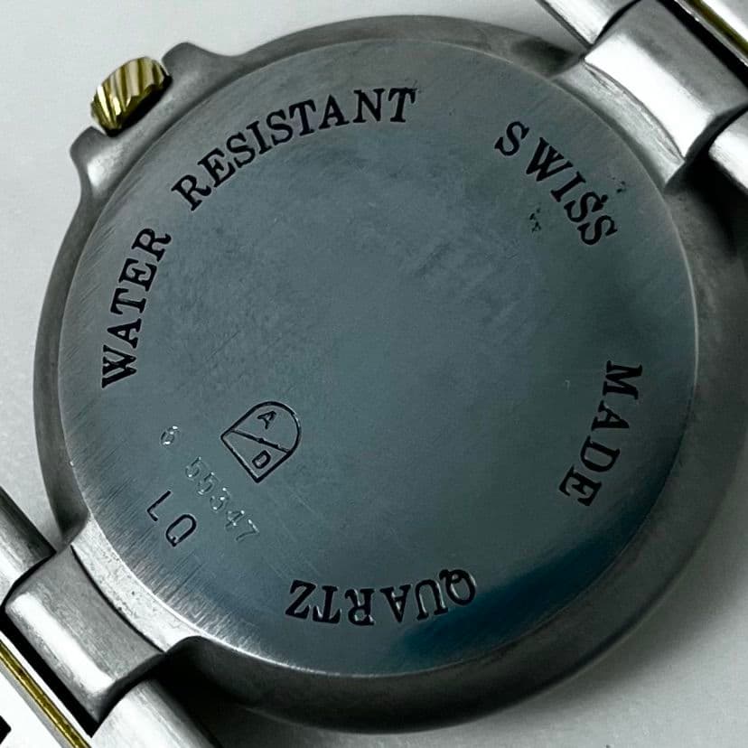 【美品】 稼働 dunhill ミレニアム LQ ラウンド コンビ 腕時計