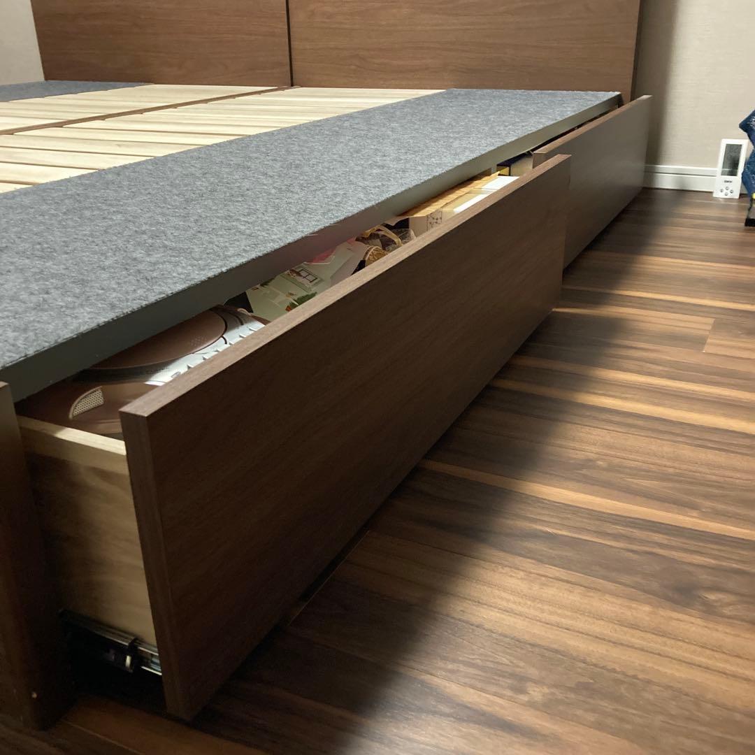 シモンズ　シングルベッド 引き出し付きA