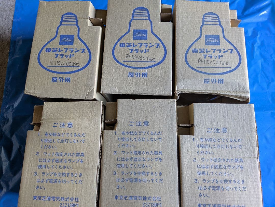 東芝 白熱電球 RF10V500WHC 屋外用6個セット