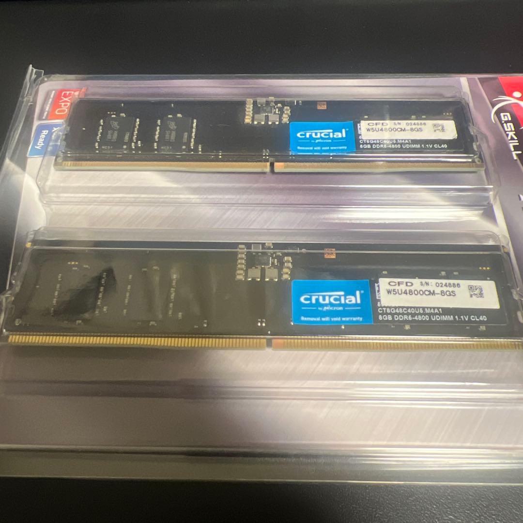 デスクトップPC用　メモリー　DDR5 8GBx2(計16G）
