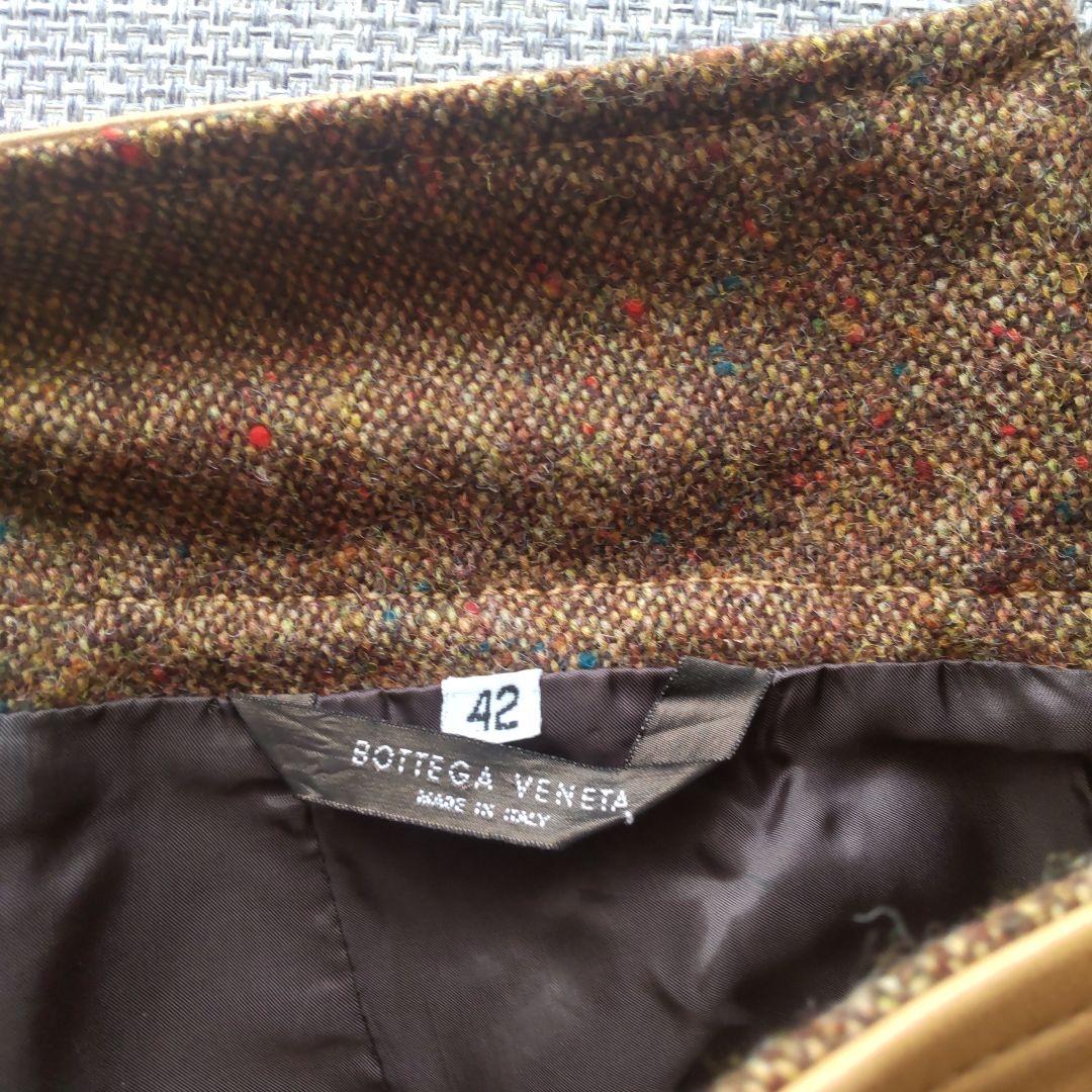 Bottega Venetaダイヤモンドパターンひざ丈スカート