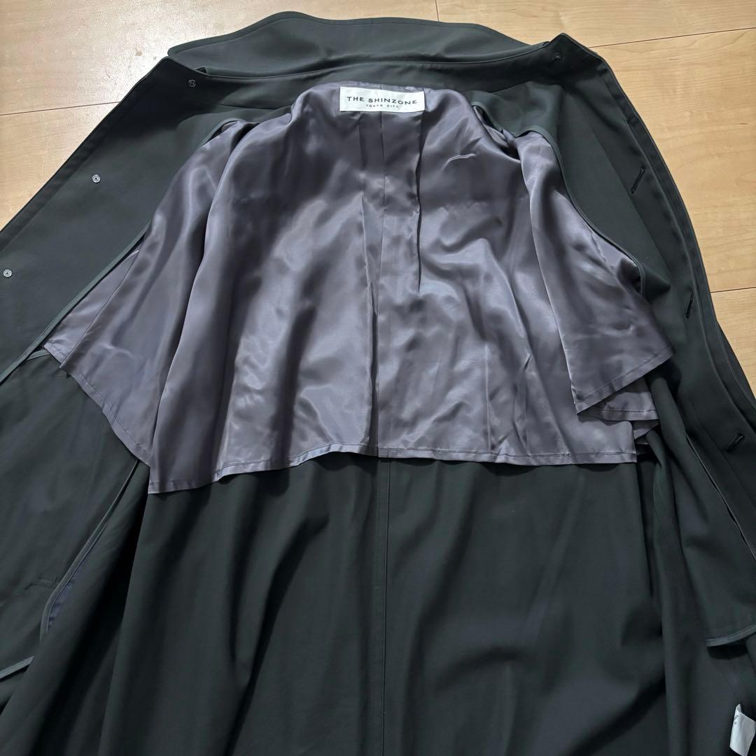 THE SHINZONE シンゾーン ステンカラーコート チャコールグレー