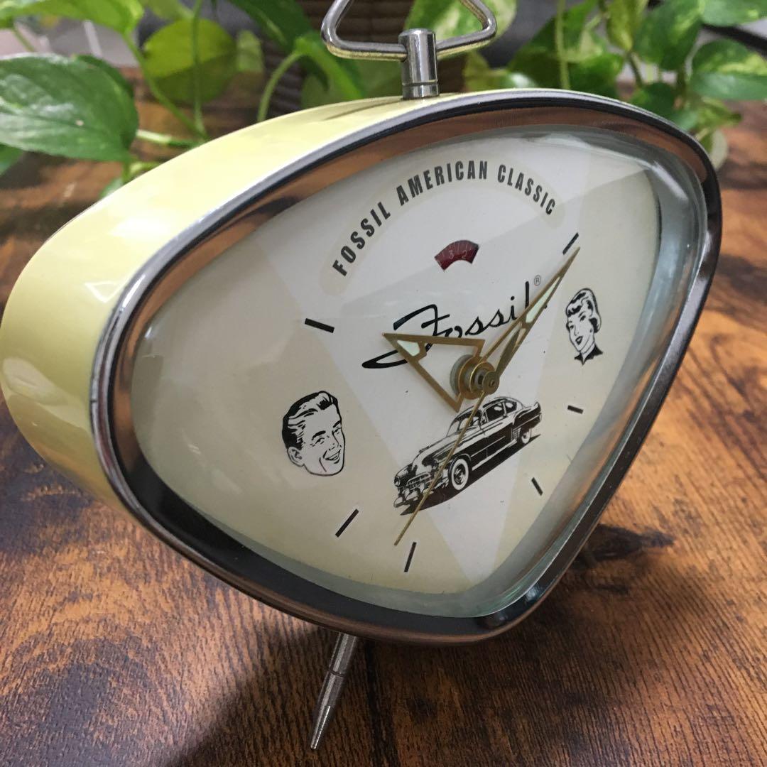 希少　FOSSIL  AMERICAN  CLASSIC      目覚まし時計