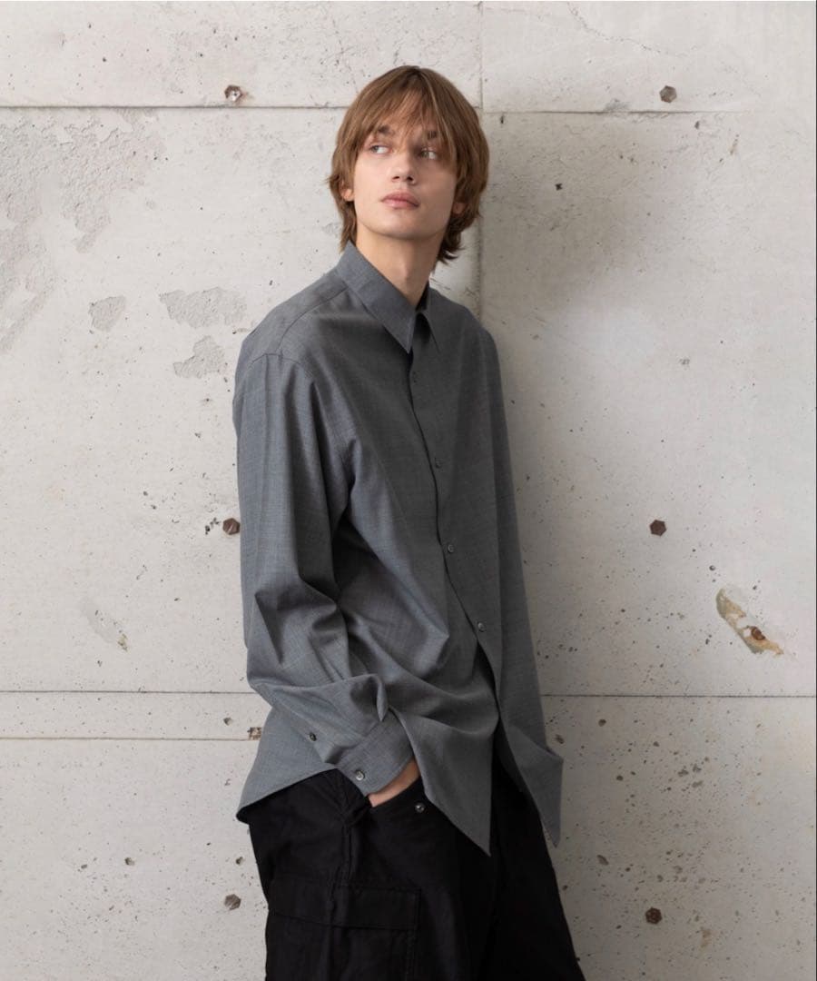 【L】MB Super140’sULTRAFINEWOOLパーマネントシャツ