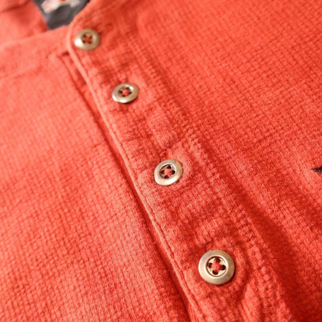 【Ytkd様】90sUSA製古着美品ハーレーダビッドソン ヘンリーネックロンT