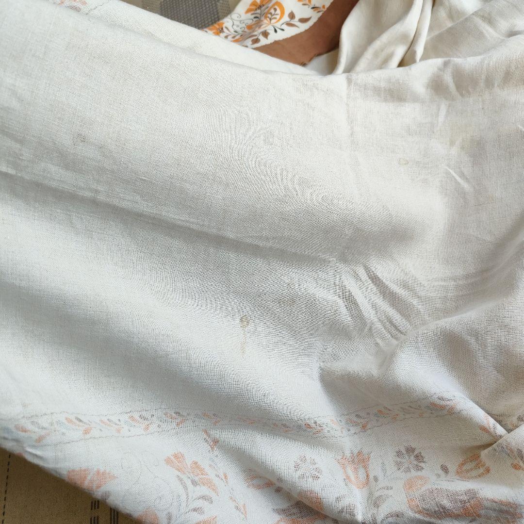 アメリカ　アンティークリネン　146x190㌢　テーブルクロス 鳥　レトロ