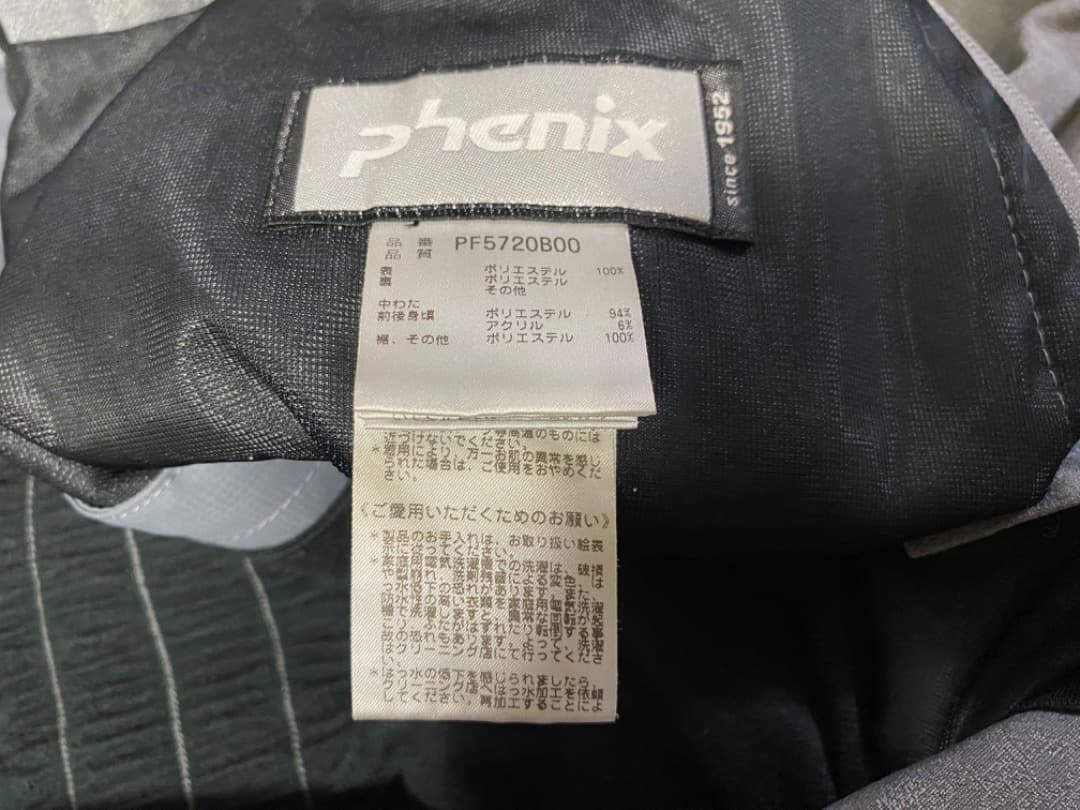 PHENIX フェニックス スキーパンツ シルバー Lサイズ ユーズド 美品
