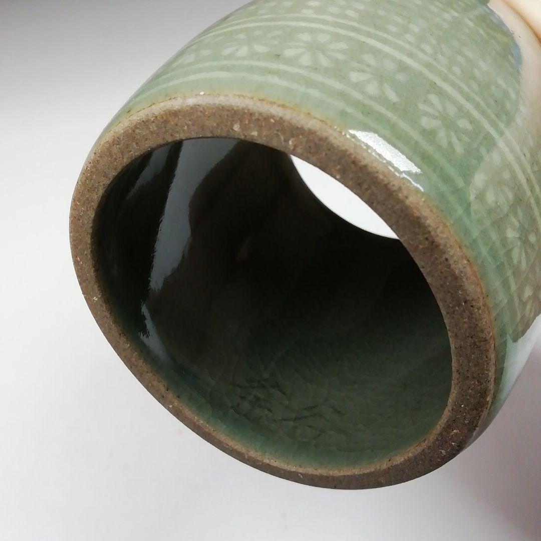 Ｔ９６９　皆具　『青磁　皆具』『釜谷陶房　申相浩 作』　共箱　茶道具