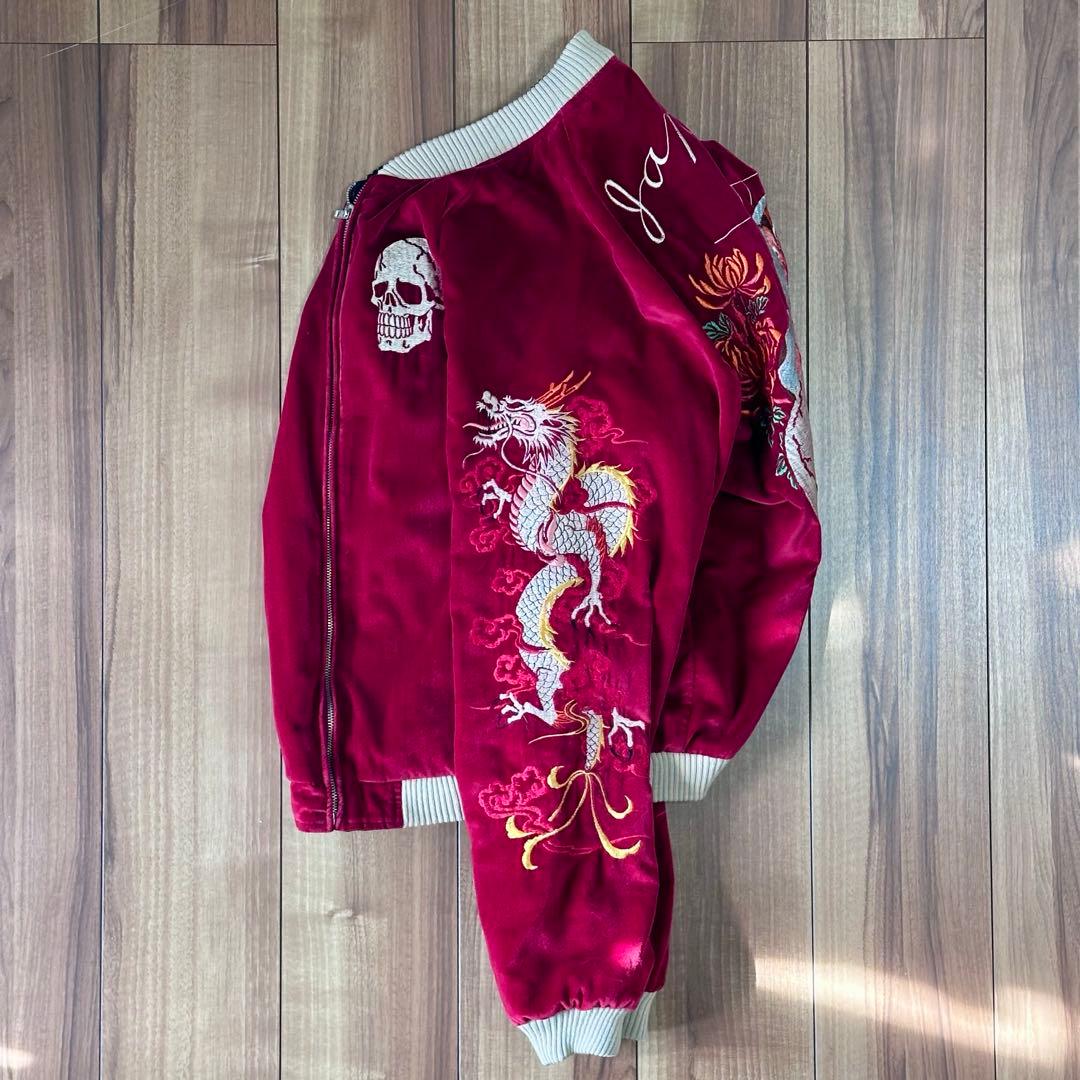 【超希少品】CROPPED HEADS スカル スカジャン vintage 古着