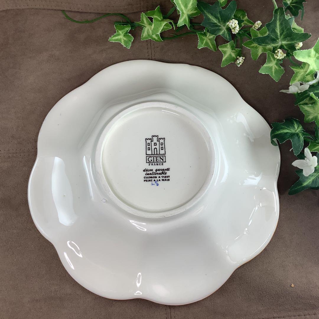 メルカリ市 美品 Gien 鉢 皿 ジアン　フォンドブルールネッサンス希少　レア