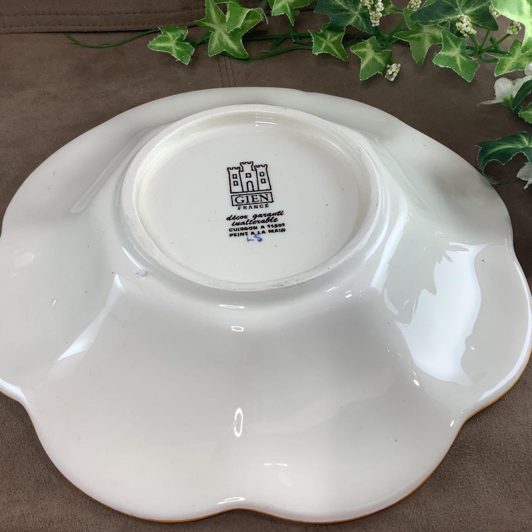 メルカリ市 美品 Gien 鉢 皿 ジアン　フォンドブルールネッサンス希少　レア