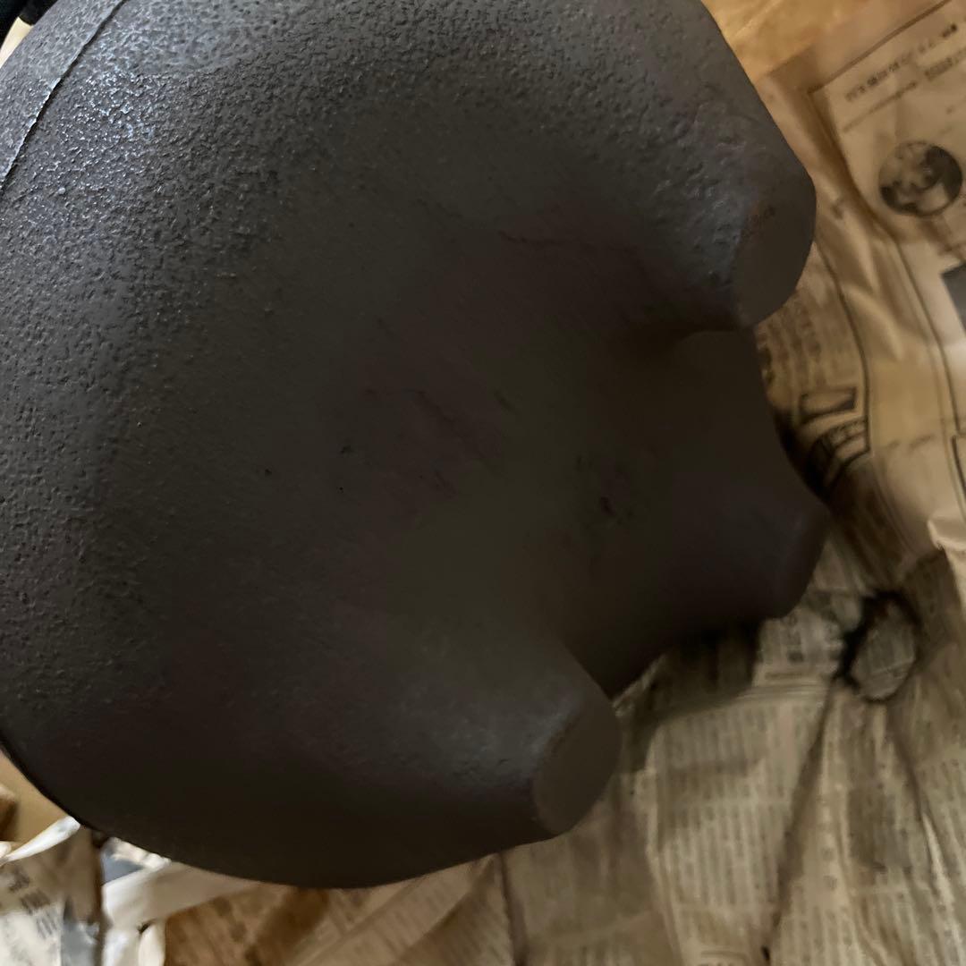 鉄瓶・茶釜　風炉釜　鬼面風炉　30センチ