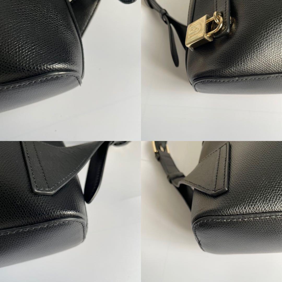 ✨未使用級✨　FURLA パイパー　リュック　ブラック　黒　レザー　カデナ