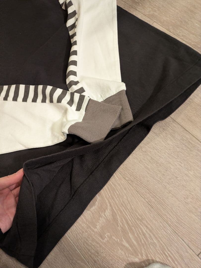 HUMAN MADE 袖ストライプ長袖カットソー M