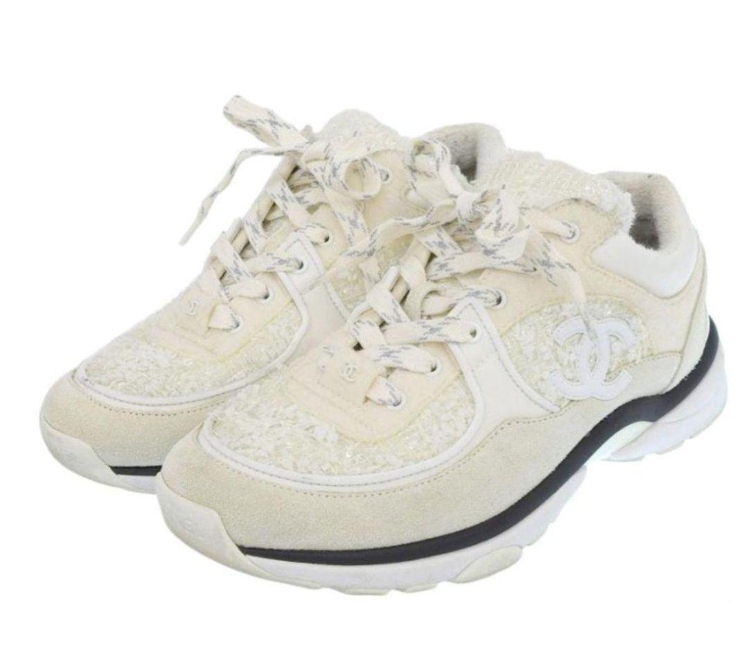 CHANEL　ツイードスニーカー