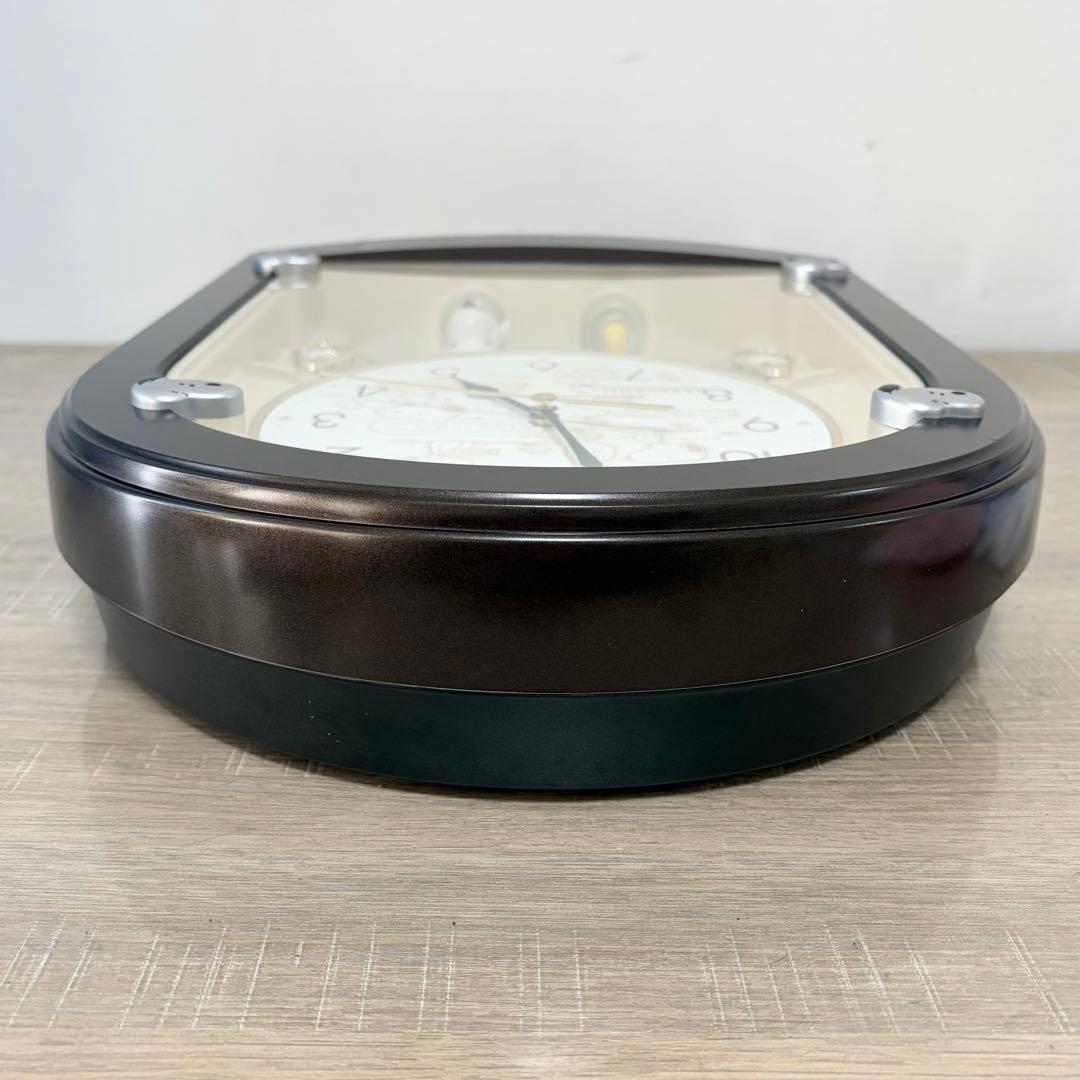 リズム SNOOPY スヌーピー からくり時計 クォーツ メロディ報時付き掛時計