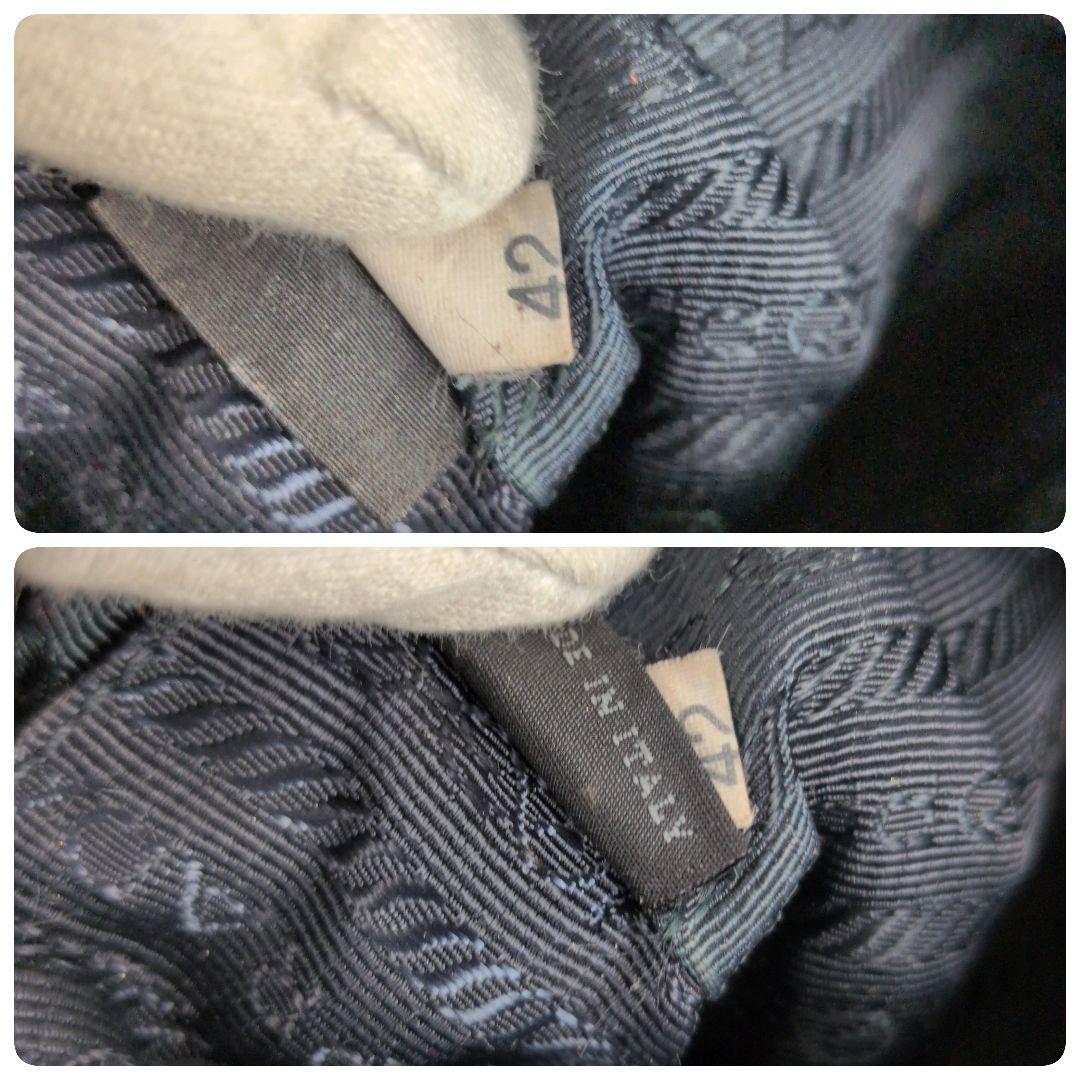 【美品】プラダ☆三角ロゴ　デニム　ゴールド　ミニポーチ　かわいい