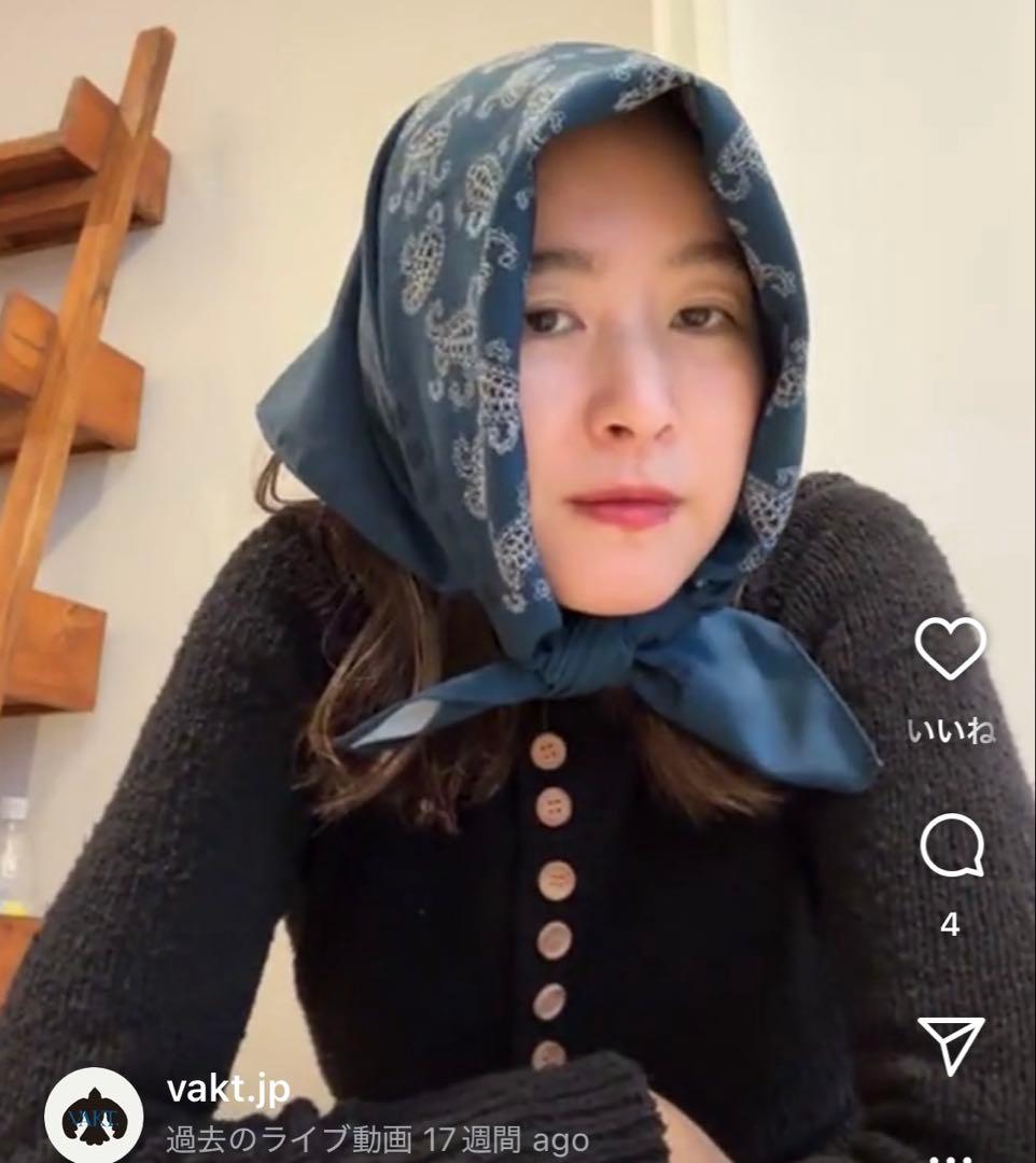 【新品未使用】VAKT.撥水スカーフ　ペイズリー