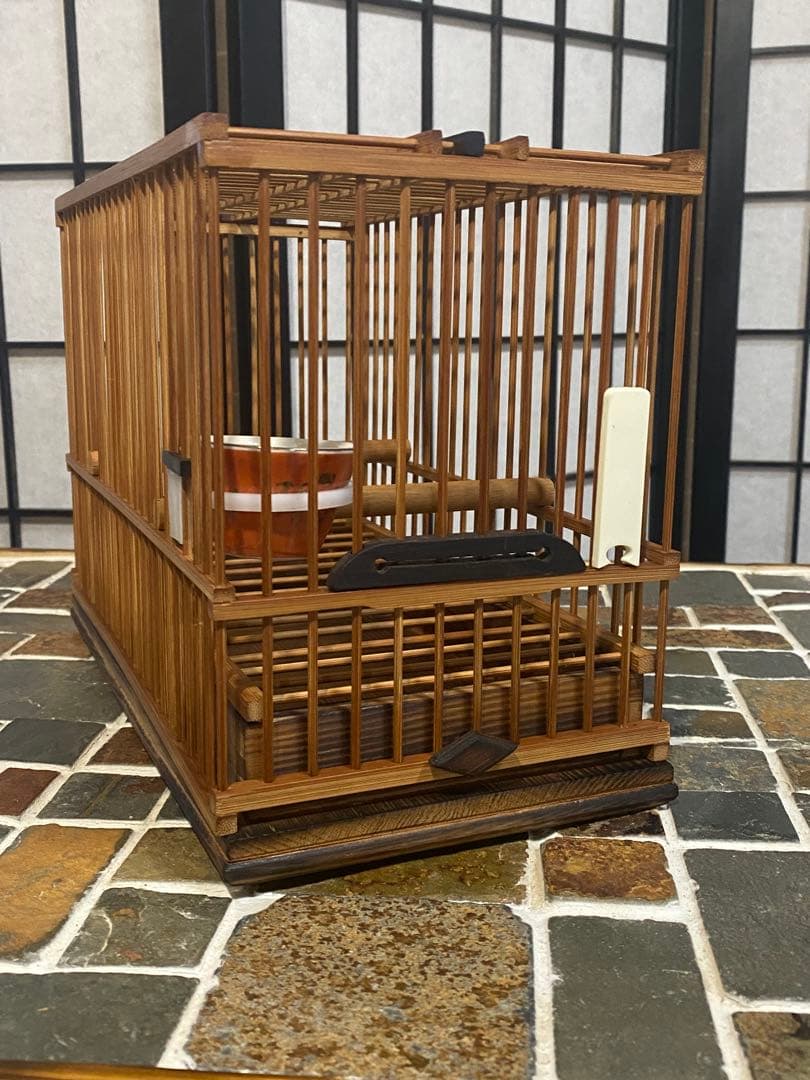 メジロ籠➕飼場(寝かせ)桶