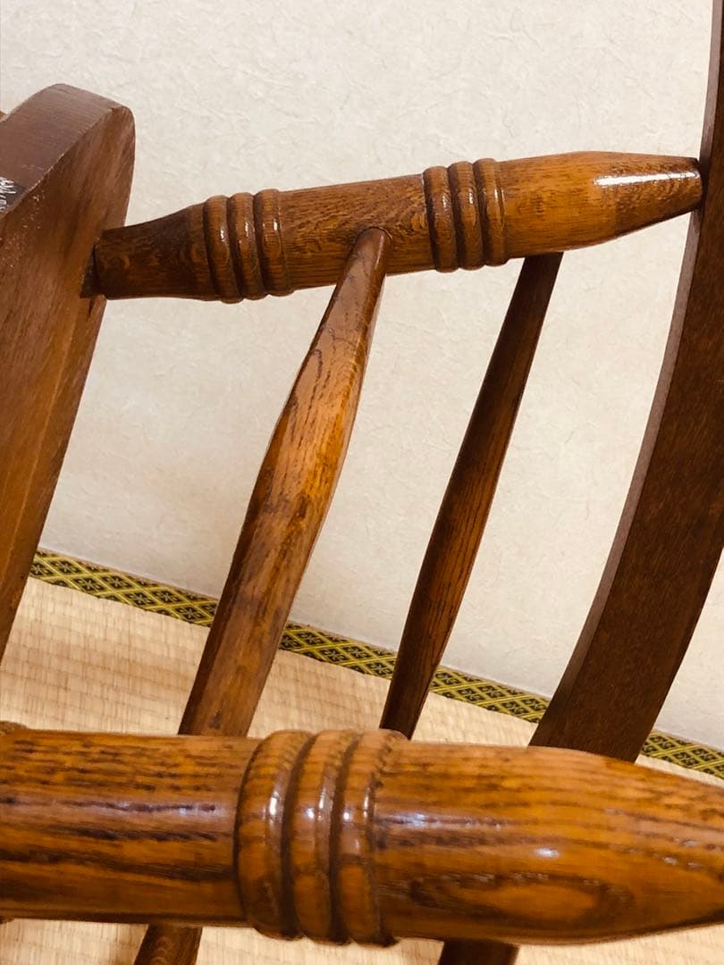 柏木工のロッキングチェア 古いです キズ スレありますが艶と味あります