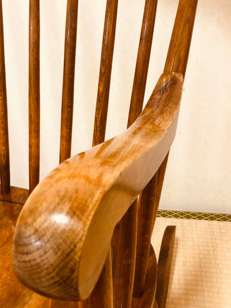 柏木工のロッキングチェア 古いです キズ スレありますが艶と味あります