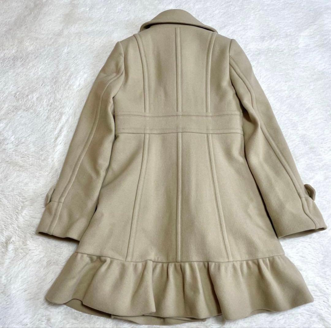 寒波に備えてSALE極美品 バーバリーブルーレーベル フレア ウール コート