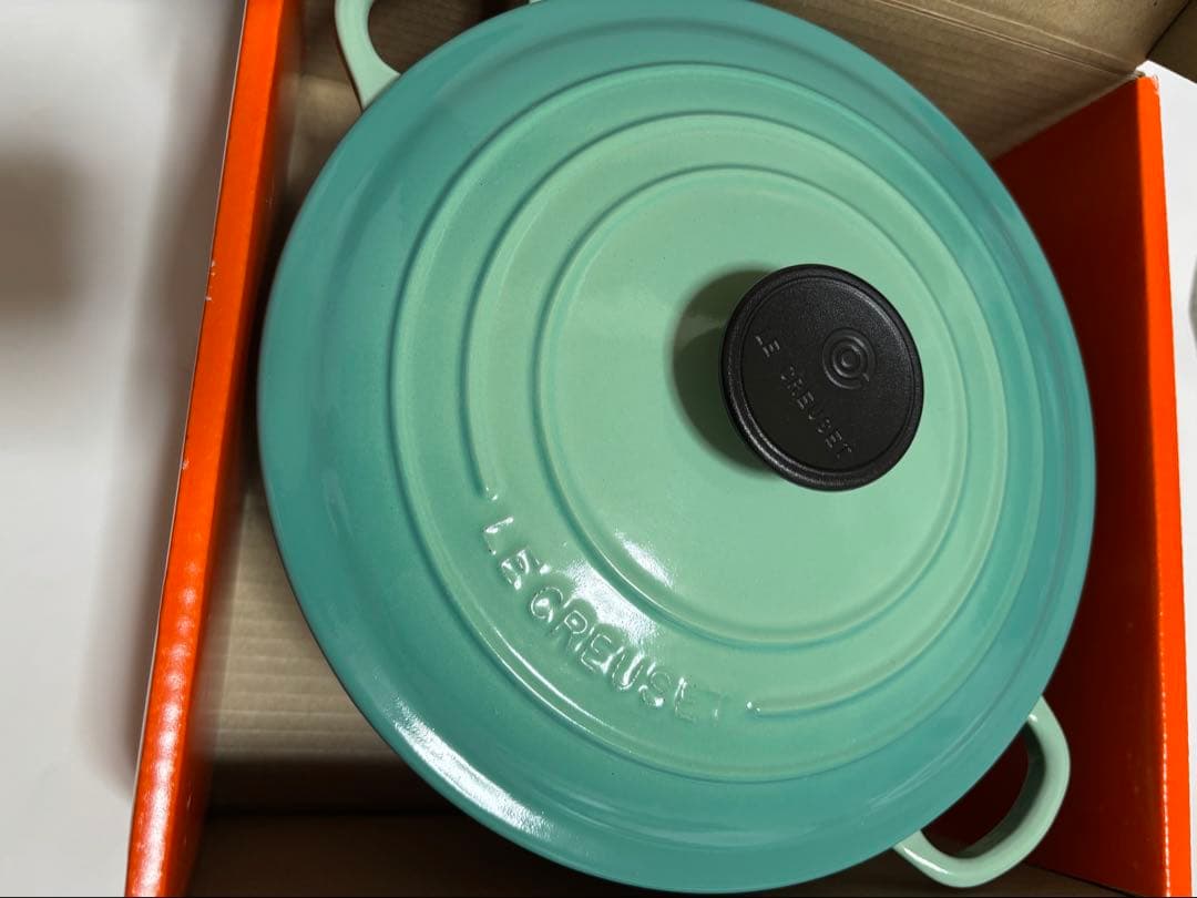 ル・クルーゼ　ココット ロンド 24cm クールミント　レア　人気