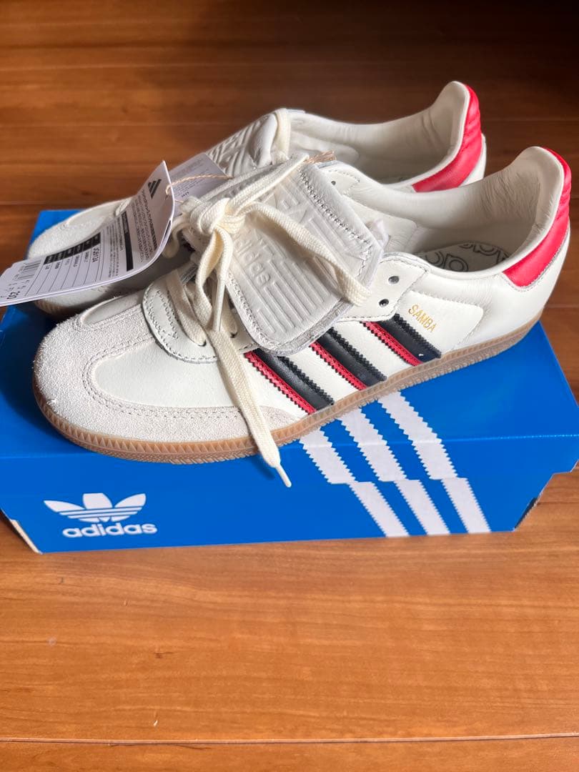adidas SAMBA LT ホワイト/ブラック/レッド 23.0cm