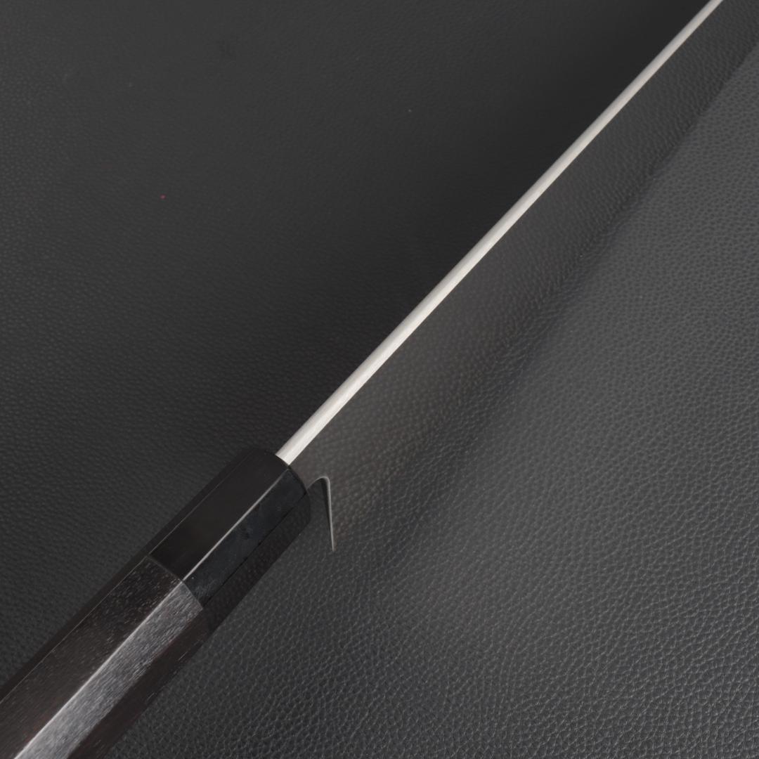 10419 切付型牛刀 尺寸 刺身包丁 両刃包丁 和牛刀 黒檀黒水牛角八角柄