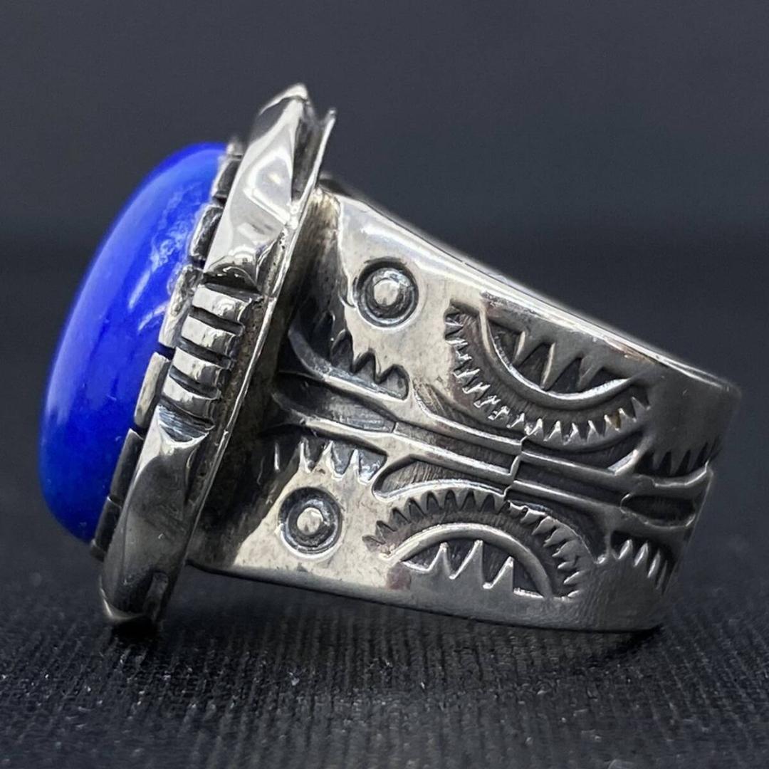 美品 NAVAJO CooperWillie シルバーラピスラズリリング 12号