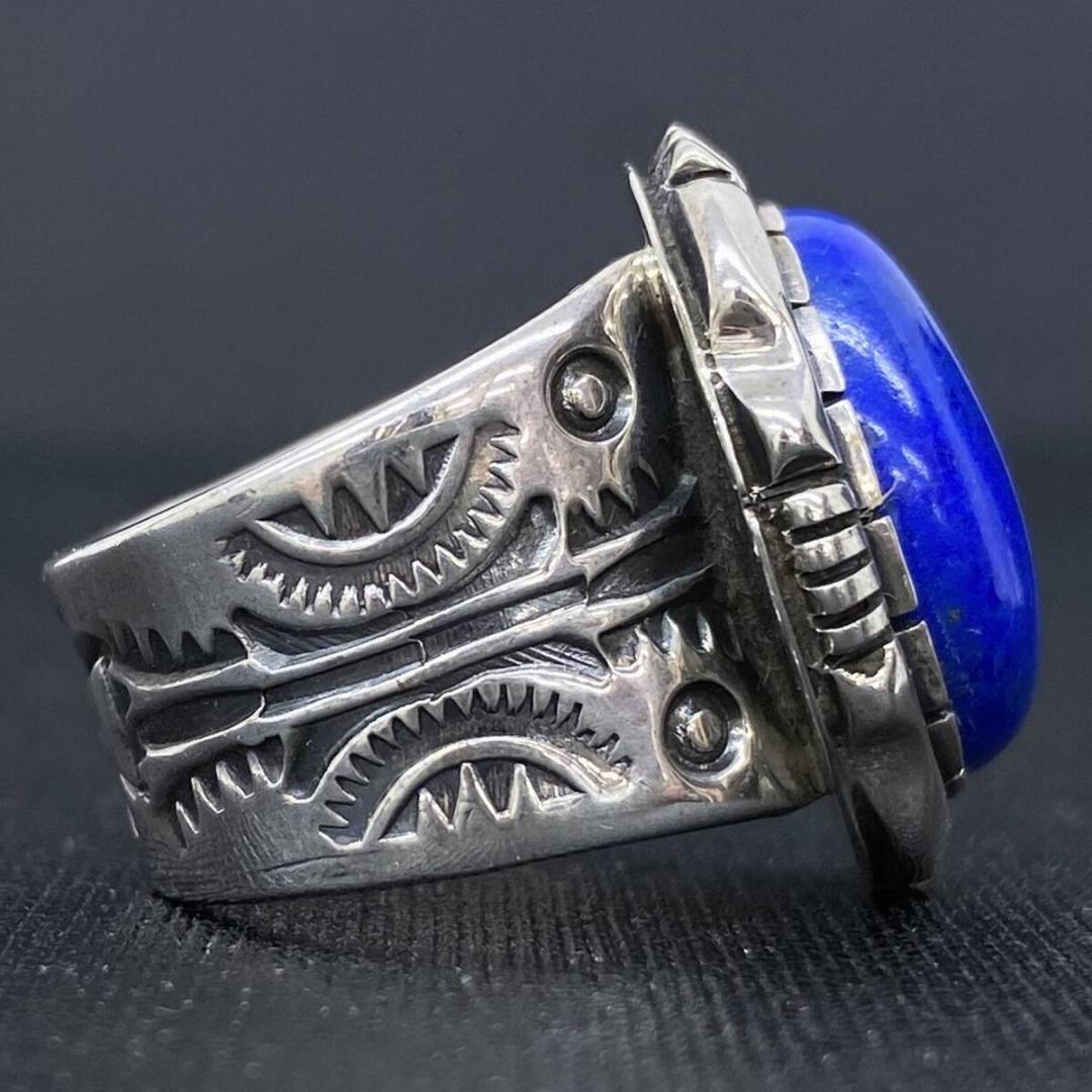 美品 NAVAJO CooperWillie シルバーラピスラズリリング 12号