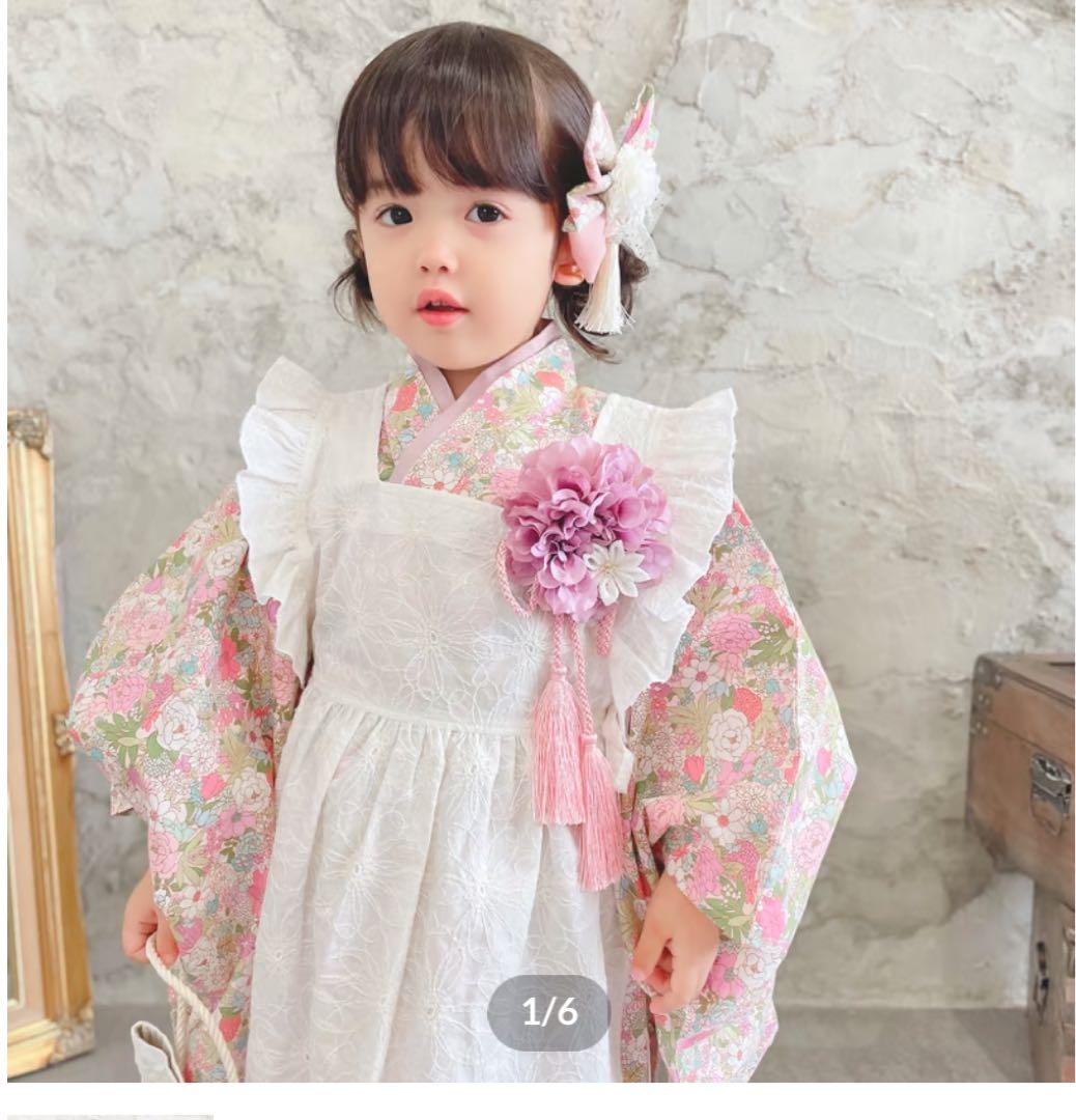 mocomocopowan 七五三　上下着物＆被布コート2種フルセット