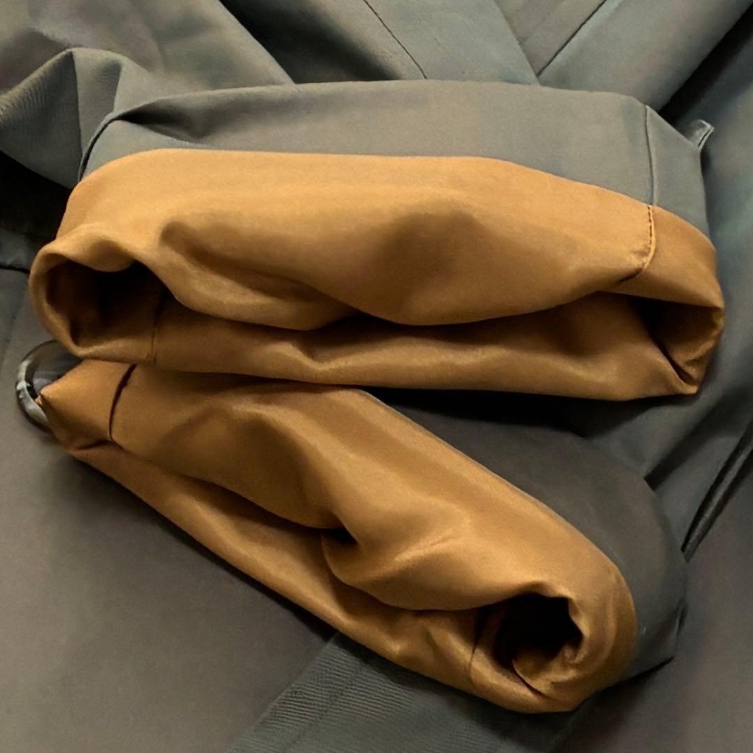 美品 バーバリー トレンチコート ベルト付 ノバチェック メンズ M カーキ