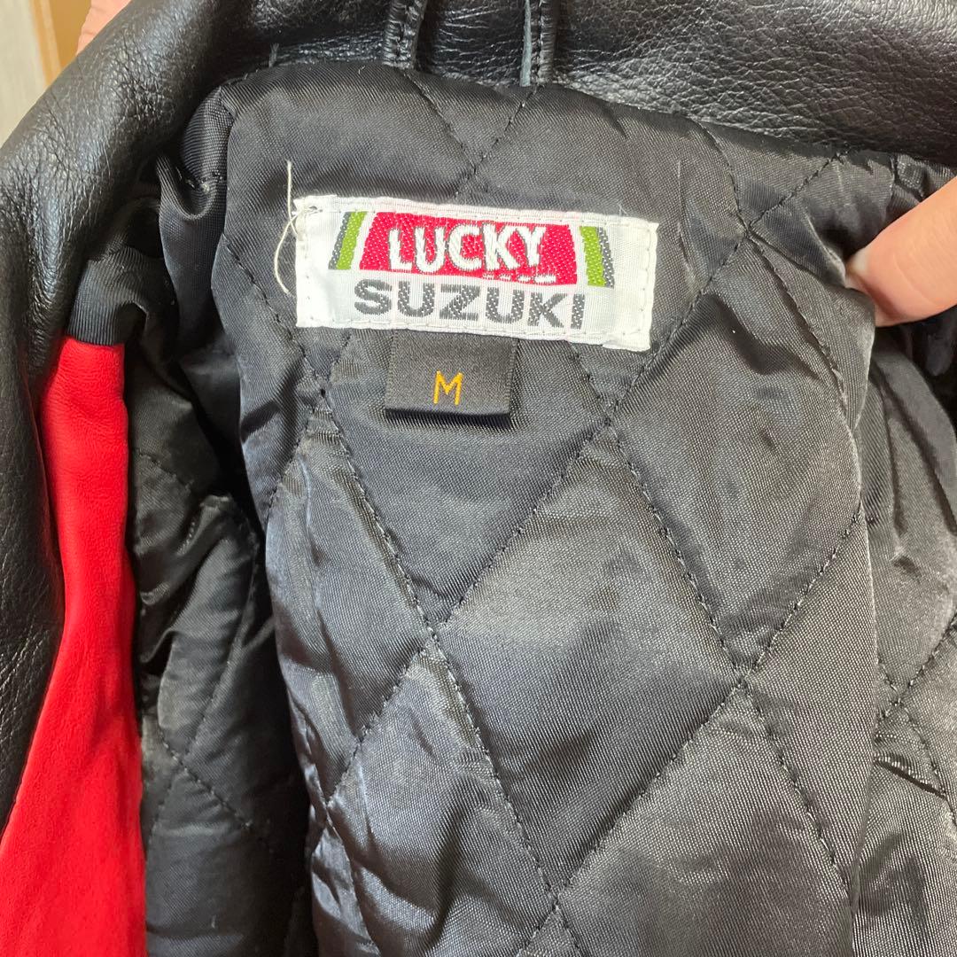 LUCKY STRIKE TEAM SUZUKI レザージャケット　ライダース