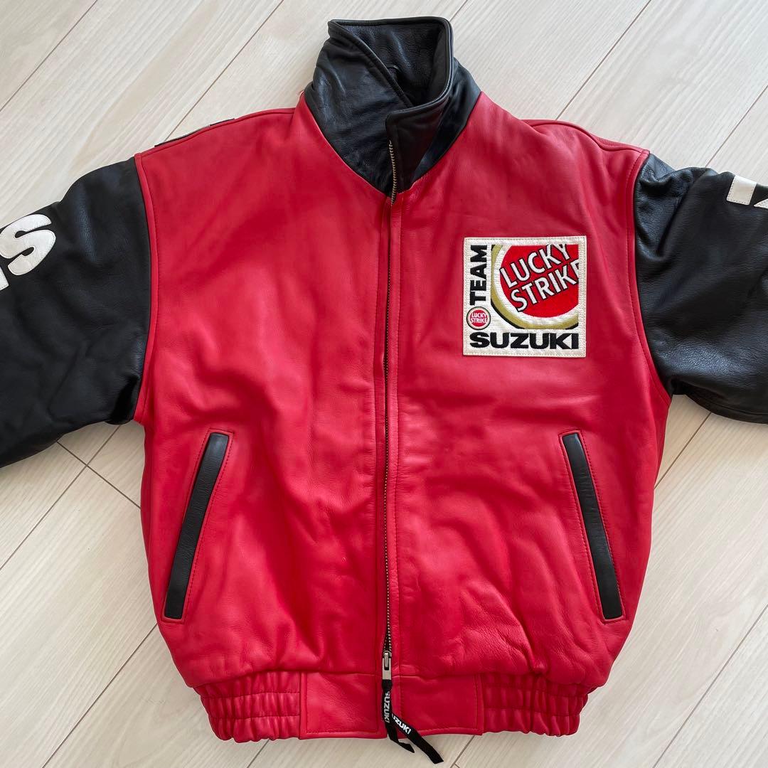 LUCKY STRIKE TEAM SUZUKI レザージャケット　ライダース