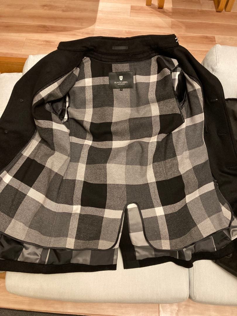 新品未使用　BURBERRY BLUE LABEL ウールトレンチコートブラック