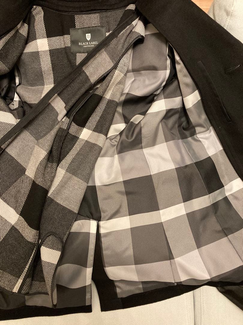 新品未使用　BURBERRY BLUE LABEL ウールトレンチコートブラック