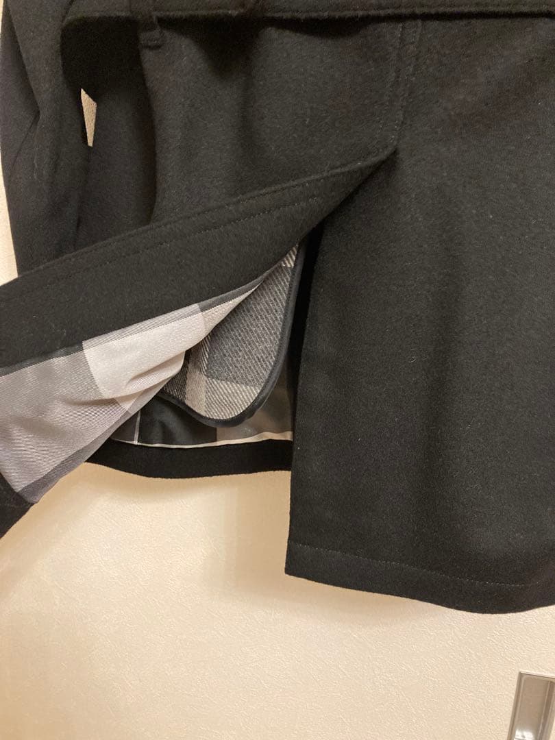 新品未使用　BURBERRY BLUE LABEL ウールトレンチコートブラック