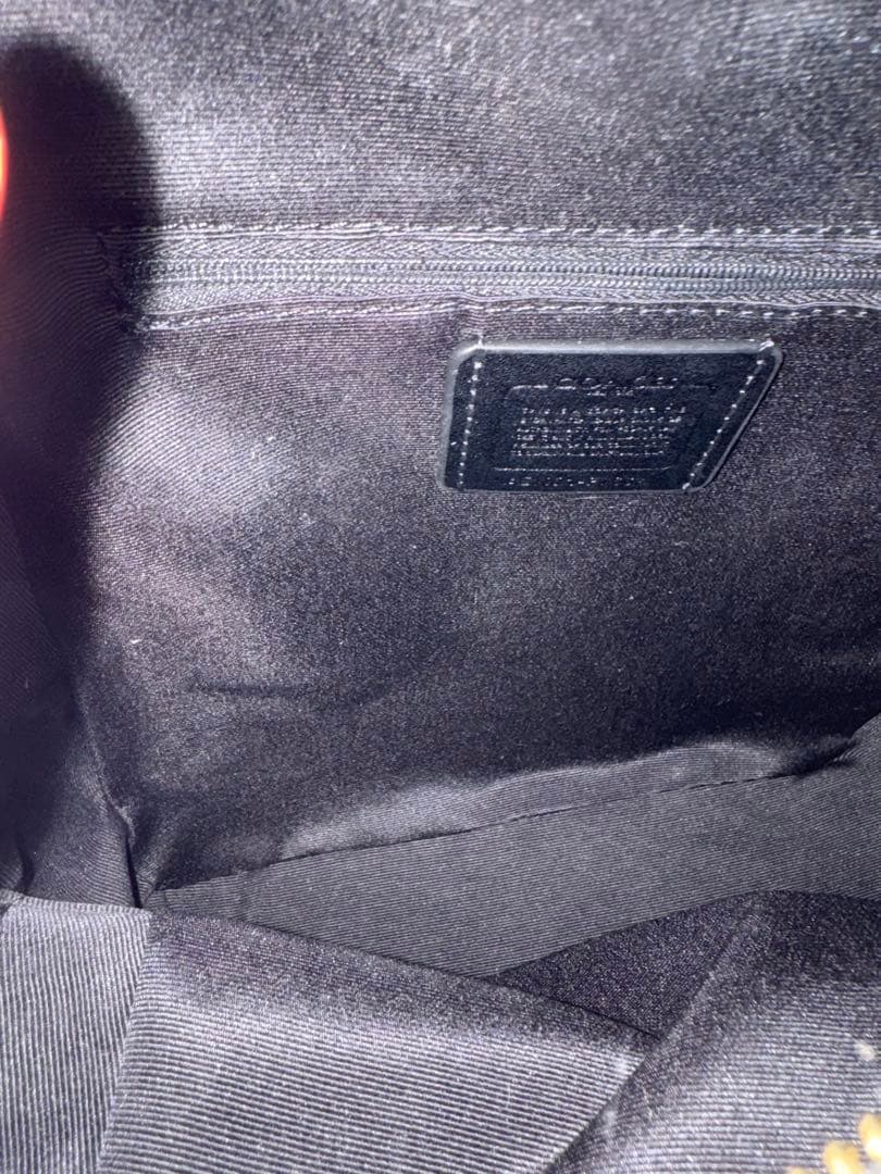 R*様 COACH ブラック バックパック