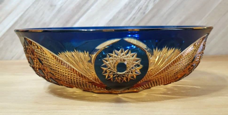 黒木国昭　綾切子菓子鉢