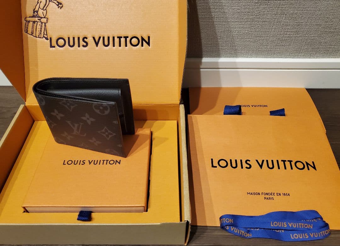 【新品・美品】 ルイヴィトン ポルトフォイユマルコ NM モノグラム エクリプス