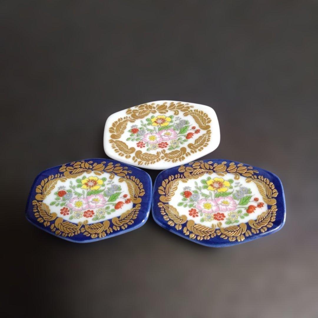 未使用 有田焼 幸楽窯 ベルサイユ 箸置3個　お祝い