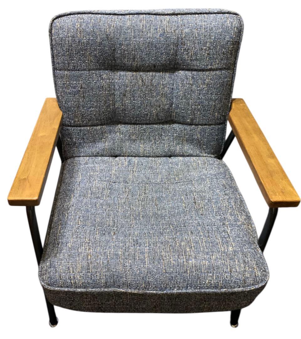 ソファ 1人 シングル カフェ インダストリアル ブルー