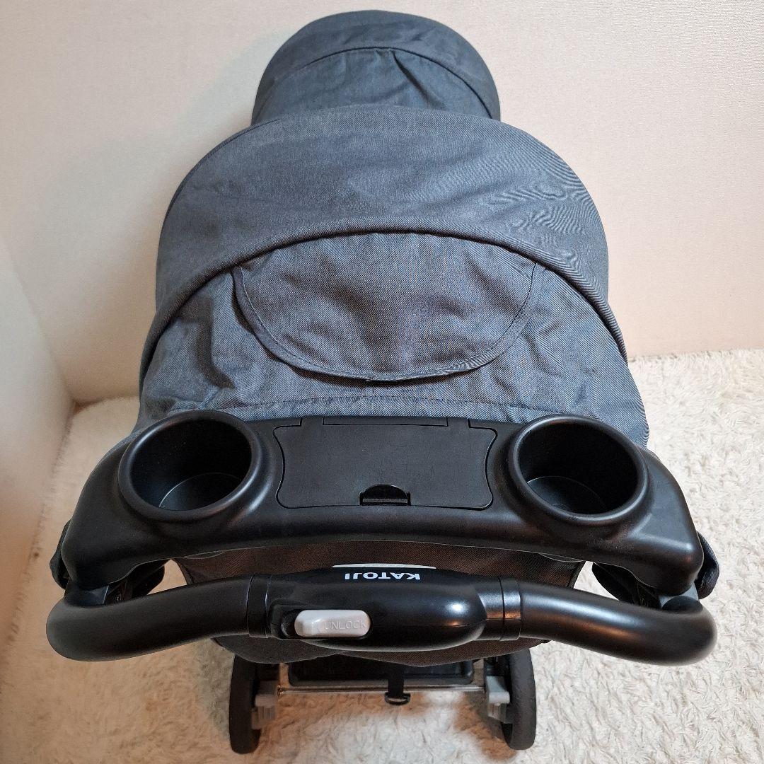 【極美品】KATOJI 二人でゴーDX 二人乗り ベビーカー ネイビー