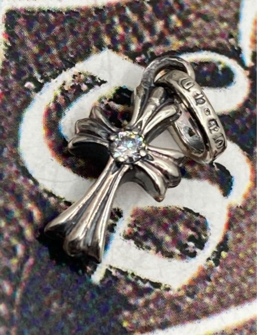 r*a様 クロムハーツ　クロス　ベビーファット　チャーム　シルバー925天然パヴ