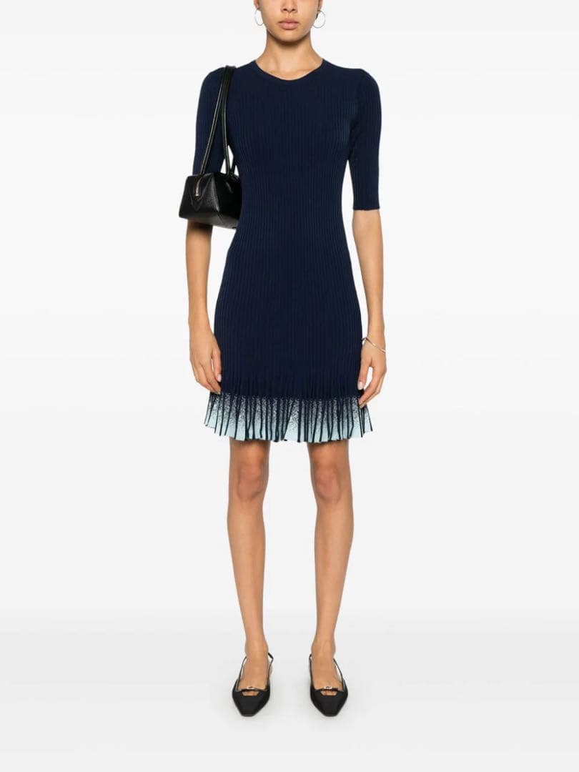 EMPORIO ARMANI グラデーション カーディガン フリル ワンピース