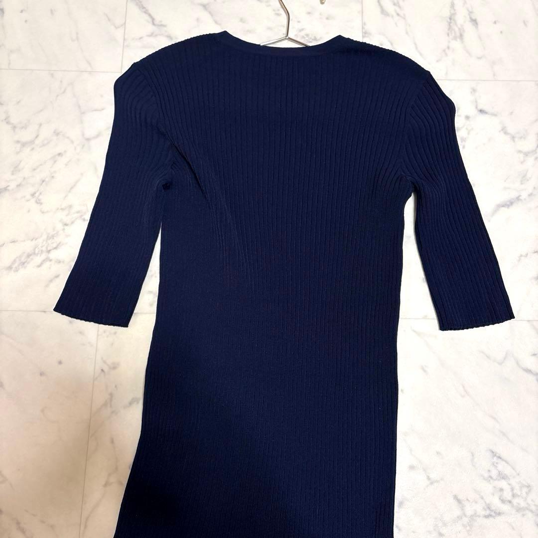 EMPORIO ARMANI グラデーション カーディガン フリル ワンピース