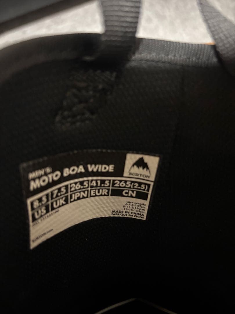 スノーボード Burton MOTO BOA WIDE 26.5 19/20