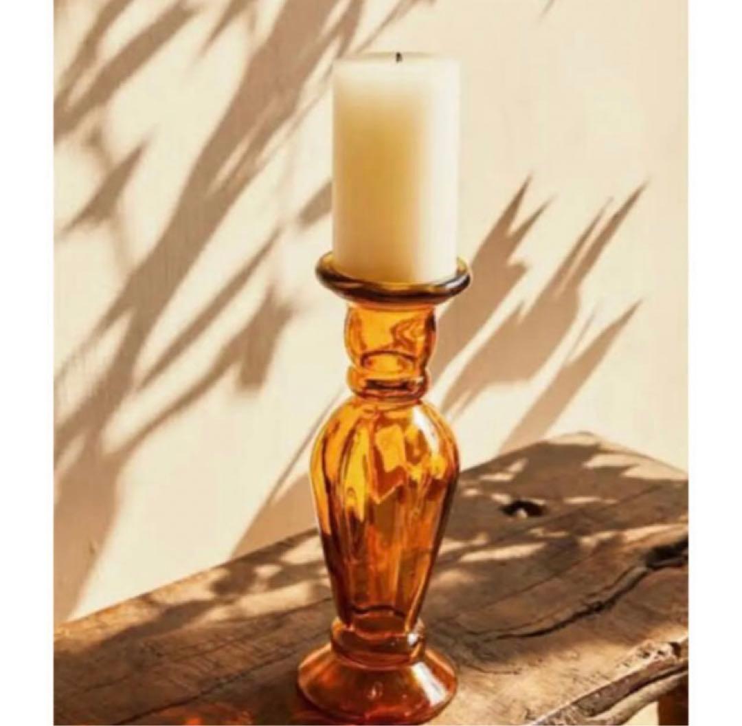 ZARA ガラス キャンドルスタンド　花瓶