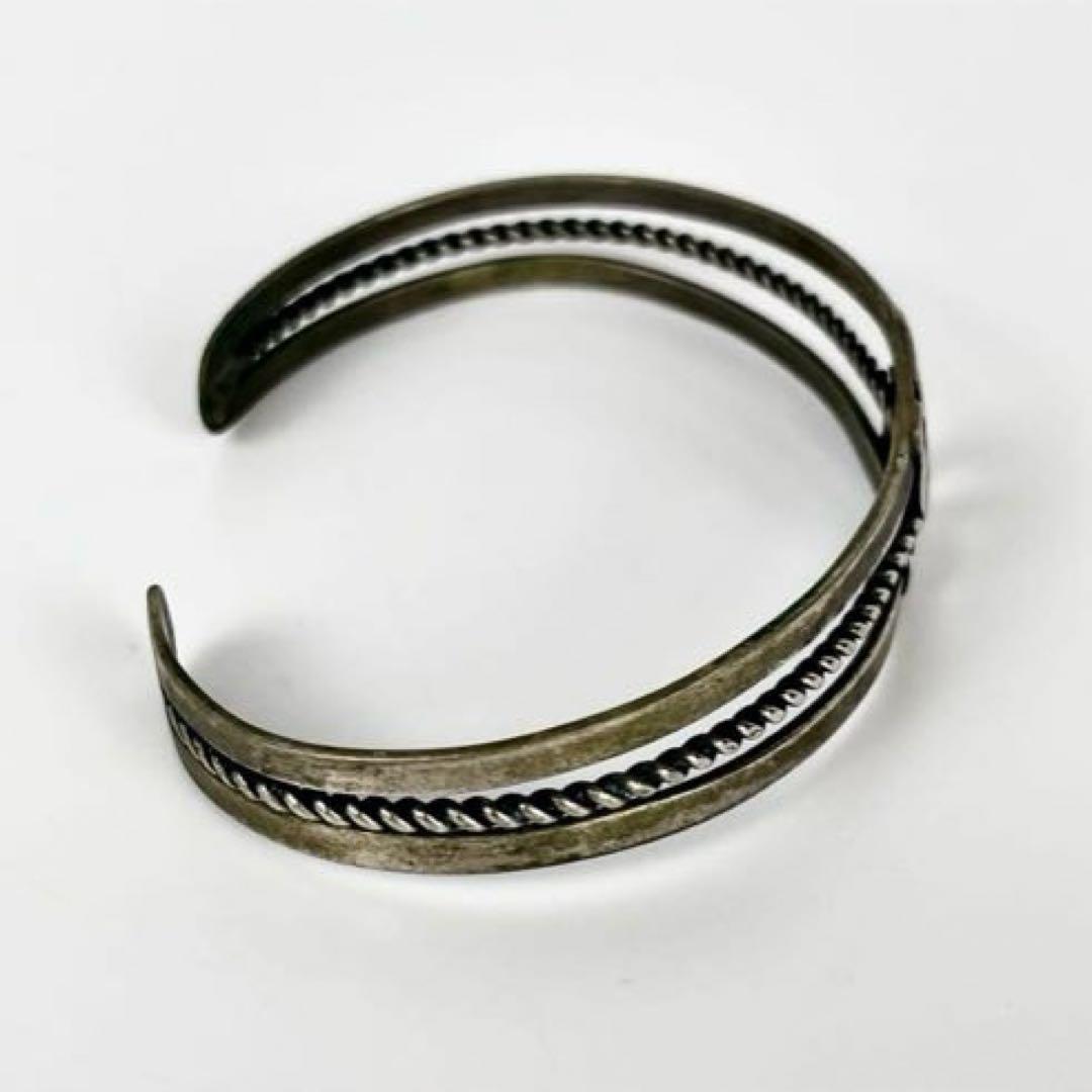 OLD NAVAJO VINTAGE スワスティカ バングル逆卍